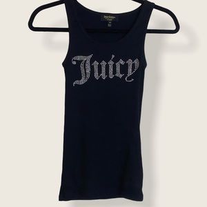 Brand New Embellished Juicy Couture black tank top